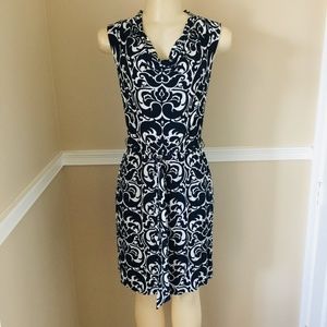  NEW Light & Flowy Navy/White Dress 